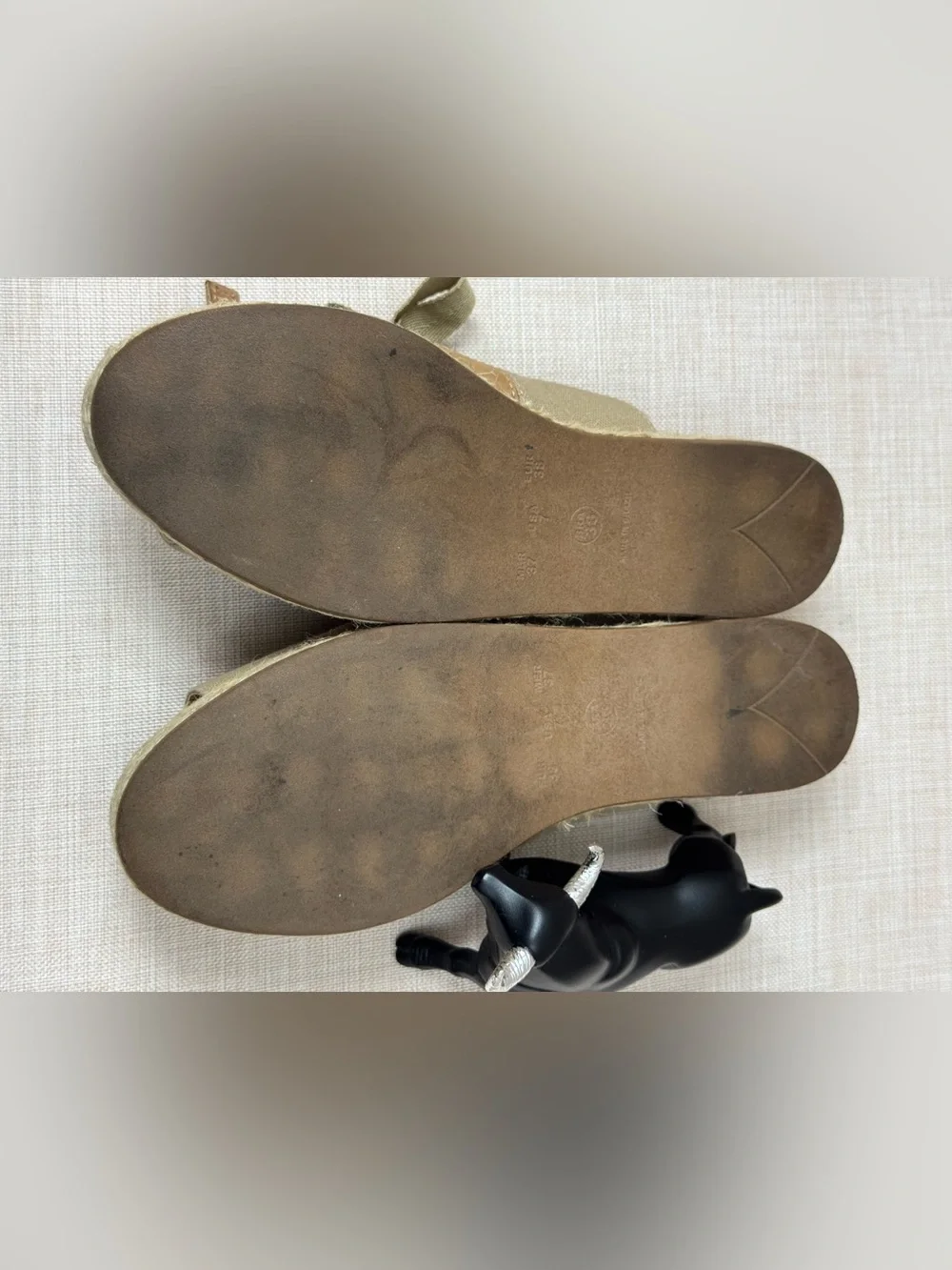 Ferrucci canvas lace-up open-toe platform espadrilles
